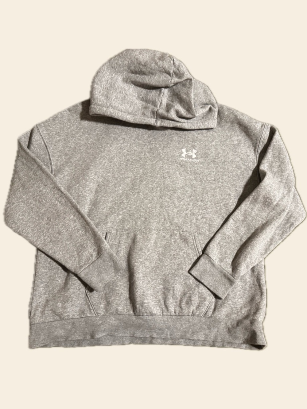 Under Armour Essential Grey Heathered Fleece Hoodie